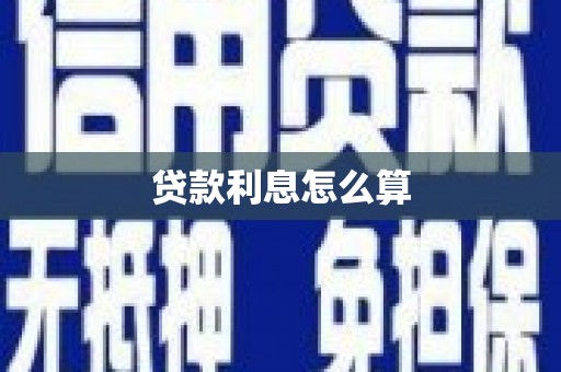 南华贷款利息怎么算