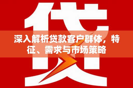 南华深入解析贷款客户群体，特征、需求与市场策略