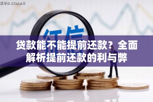 南华贷款能不能提前还款？全面解析提前还款的利与弊