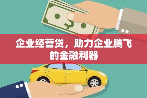 南华企业经营贷，助力企业腾飞的金融利器