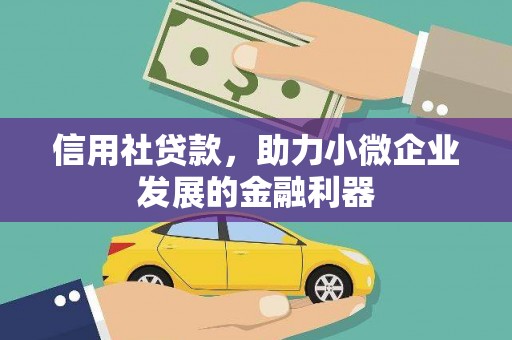南华信用社贷款，助力小微企业发展的金融利器