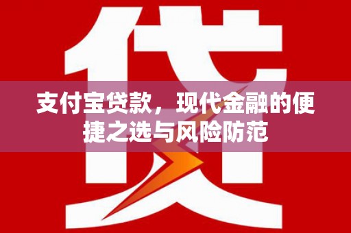 南华支付宝贷款，现代金融的便捷之选与风险防范