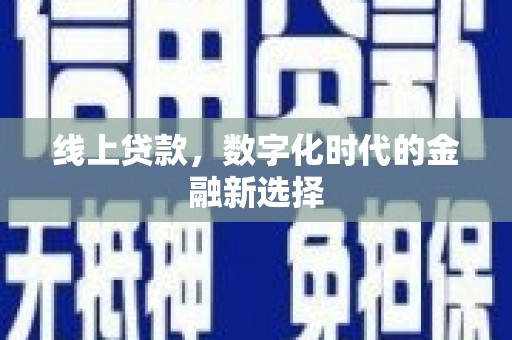 南华线上贷款，数字化时代的金融新选择
