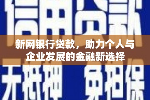 南华新网银行贷款，助力个人与企业发展的金融新选择
