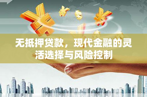 南华无抵押贷款，现代金融的灵活选择与风险控制
