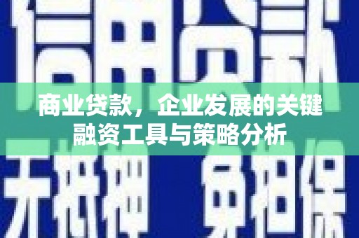 南华商业贷款，企业发展的关键融资工具与策略分析