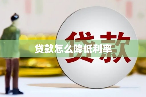 南华贷款怎么降低利率