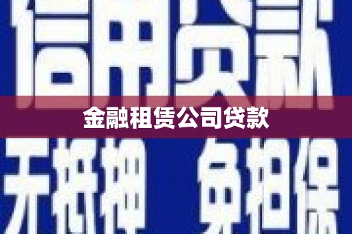 南华金融租赁公司贷款