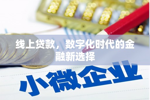 南华线上贷款，数字化时代的金融新选择