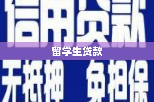 南华留学生贷款