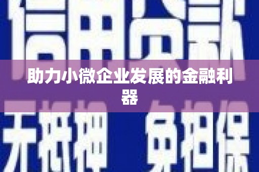 南华助力小微企业发展的金融利器
