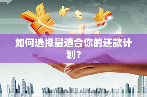 南华如何选择最适合你的还款计划？